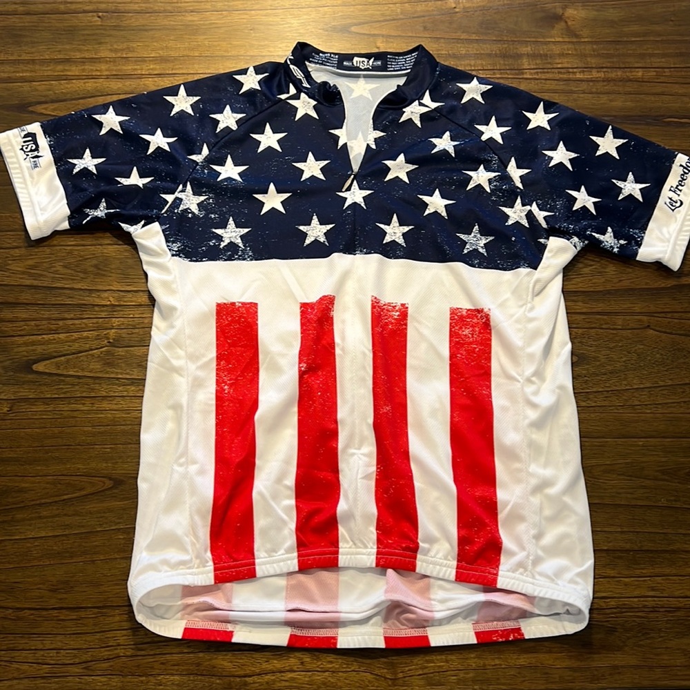 Voler mens cycling shirt size xl flag design